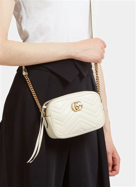 gucci marmont large white|Gucci Marmont small vs mini.